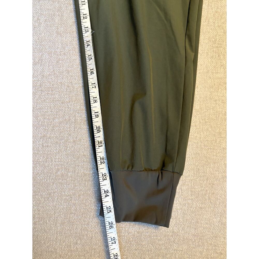 Patagonia Happy Hike Studio Pants Jogger Tapered DWR Zip Pockets Green Medium - Picture 13 of 13